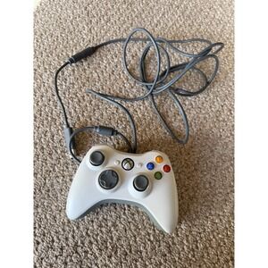 Microsoft XBox 360 Controller Wired With USB Adapter White
